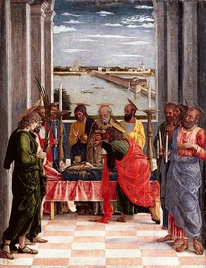 La morte della Vergine. Andrea Mantegna (s. XV)